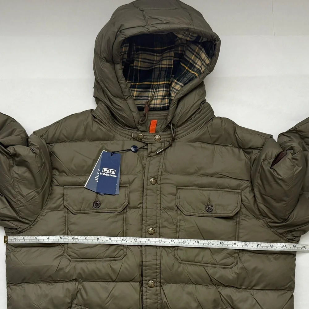 Polo Ralph Lauren Men's Olive Puffer Jacket - Picture 3 of 16